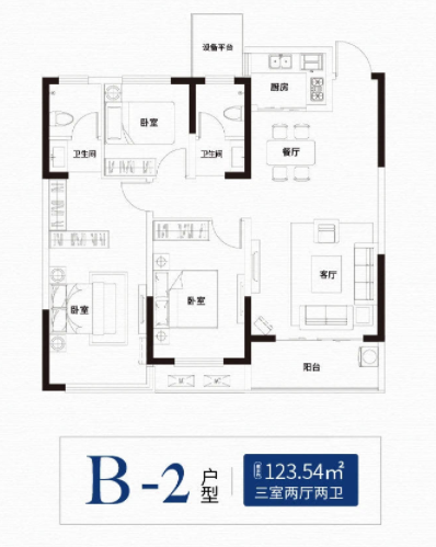 户型鉴赏|凤栖台教科书式户型，解锁幸福人居密码！(图5)