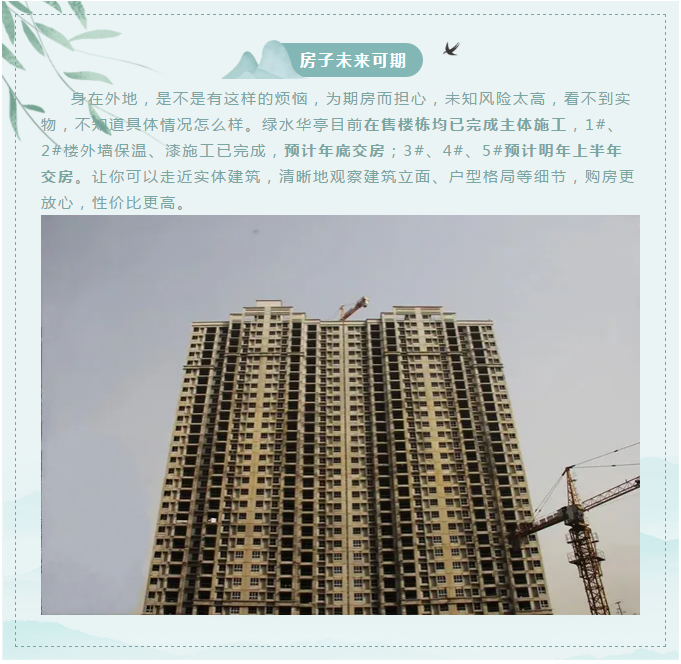 春草芳菲踏青时 购房置业选绿水华亭(图4)