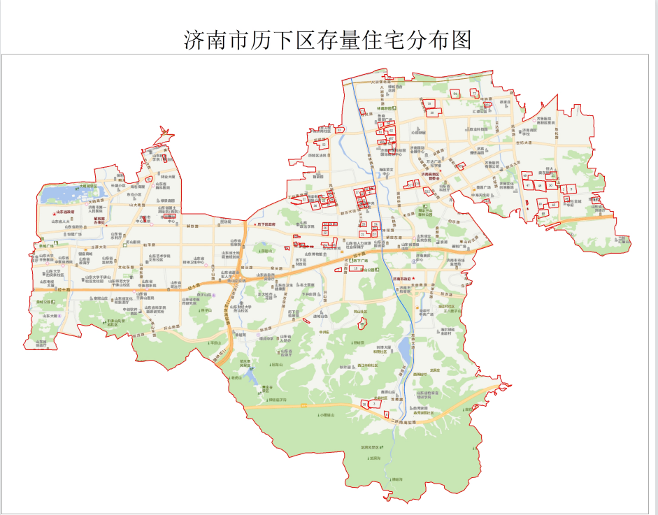 莱芜区共七宗！济南公布辖区存量住宅用地情况！附各区分布图(图4)